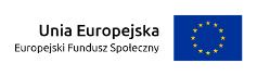 Logotyp: Unia Europejska, Europejski Fundusz Społeczny